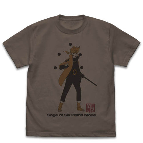 『NARUTO-ナルト- 疾風伝』六道仙人モード ナルト Tシャツ CHARCOAL